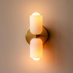 Elegance Cream Acrylic Metal Base Minimalist Wall Light
