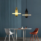 Modern Iron Alabaster Disc Minimalist Pendant Light