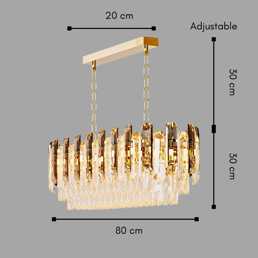 Nordic Crystal Tiered Chandelier