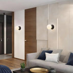 Circle of Light Travertine Cement Wall Light