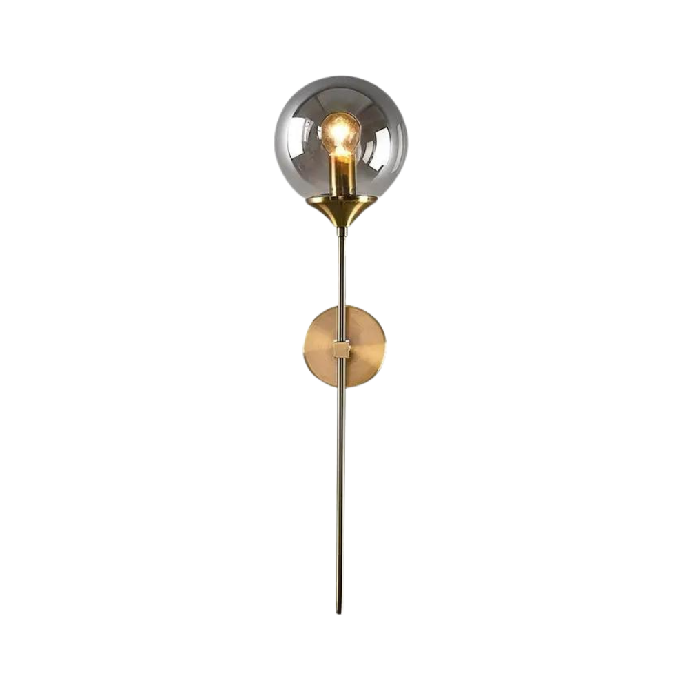 Amber Sphere Wall Light