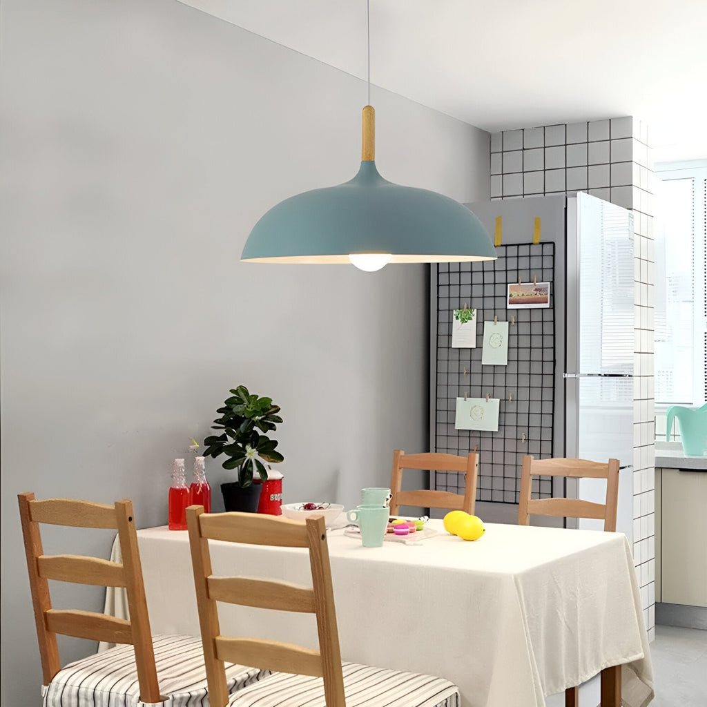 Nordic Style Wood Iron Art Pendant Light