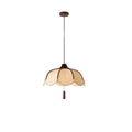 Modern Japanese Wabi Sabi Fabric Flower Shape Pendant Light