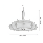 Nordic Cocoon LED Silk Pendant Light