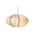 Japandi Silk Veil Pendant Light