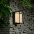 Modern Rectangular Acrylic Sensor Solar Powered IP65 Waterproof Outdoor Wall Light