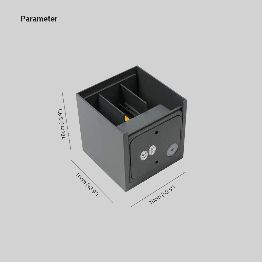 Modern Adjustable Square LED Outdoor Wall Light