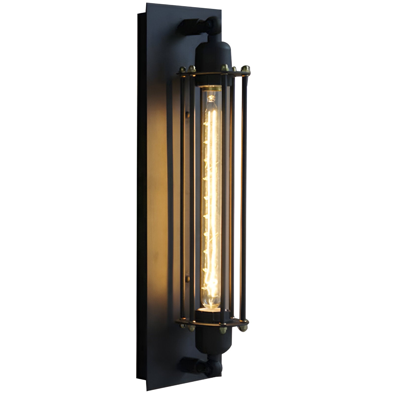 Retro Industrial Edison Long Flute Wall Light