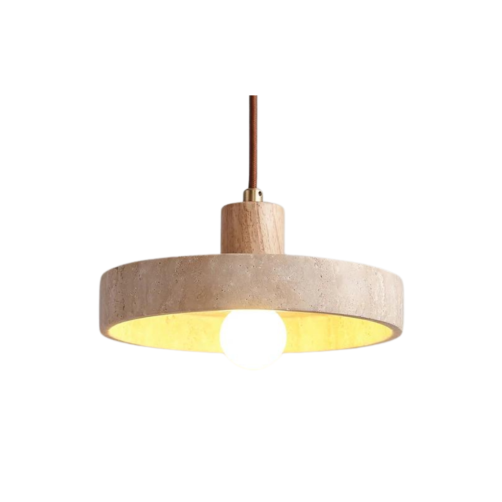 The Star's Radiance Travertine Ceiling Light