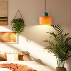 Nordic Iron Body Two-Tone Glass Pendant Light