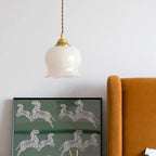 Maison Charm French Cream Glass Pendant Light