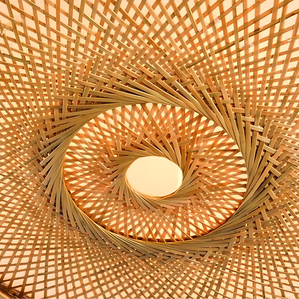 Serenity Natural Bamboo Boho Ceiling Light