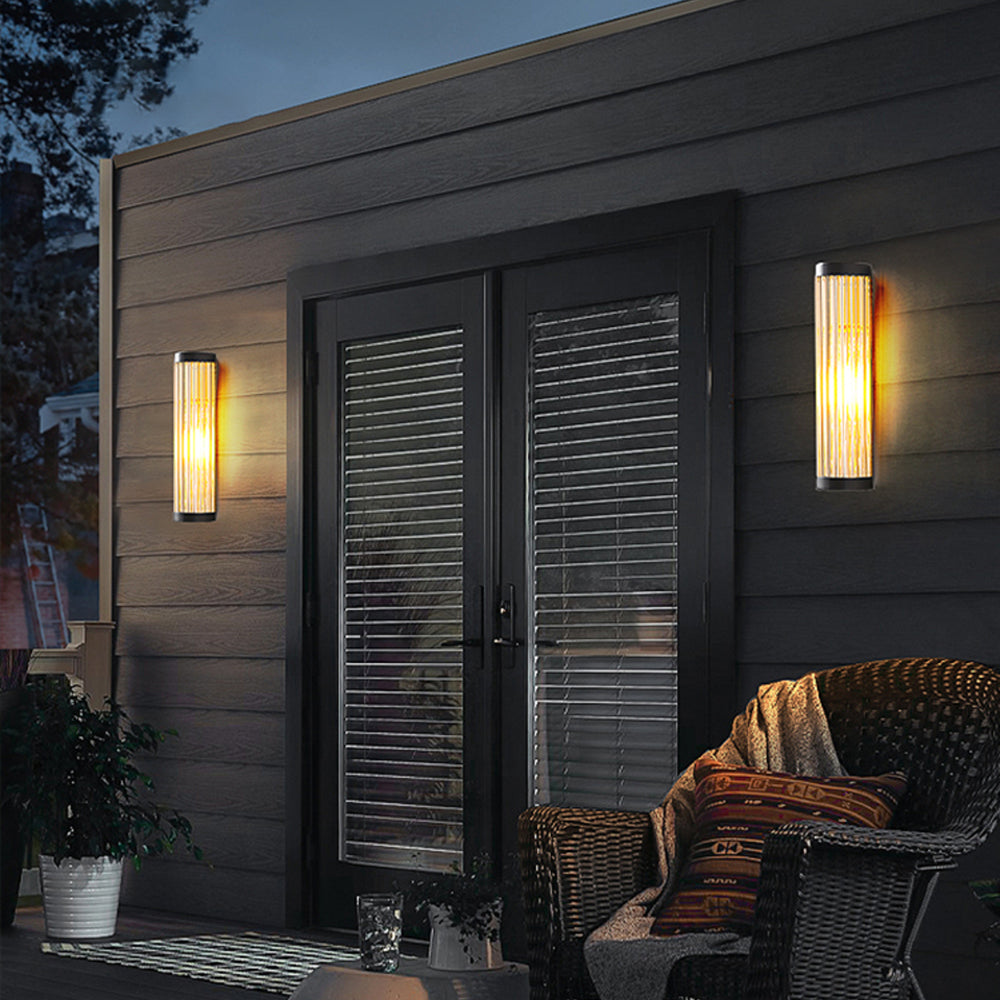 HaloGuard Semi Dome Outdoor Glass Wall Lamp