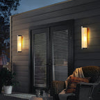 HaloGuard Semi Dome Outdoor Glass Wall Lamp