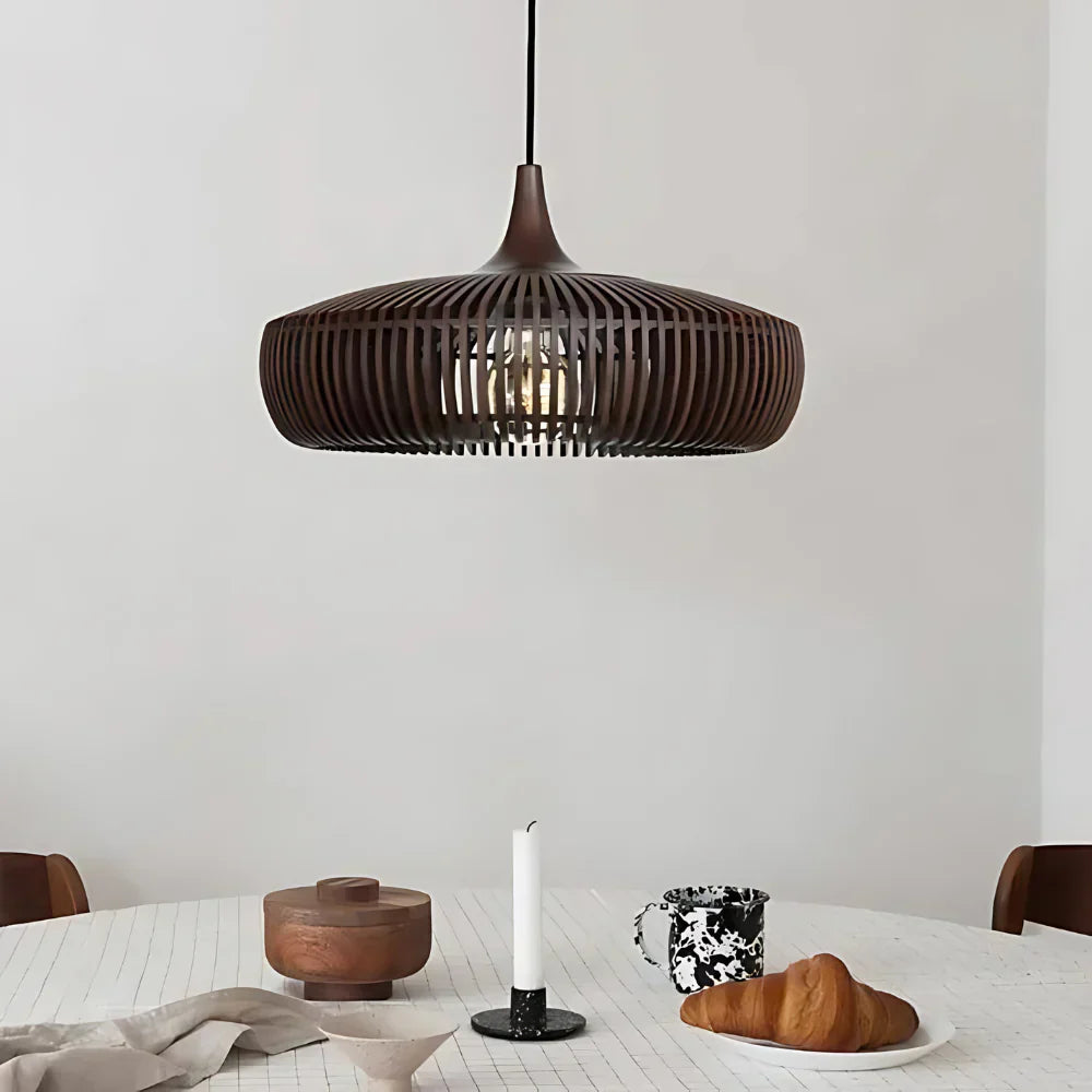 Asahi Japandi Solid Wood Pendant Light