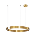 Modern halo ring pendant light, gold, single size, product view