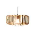 The Solar Illusion Bamboo Pendant Light