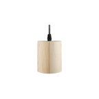Elegant Wooden Cylinder Pendant Light