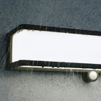 Modern Minimalist Rectangular Acrylic Sensor Solar IP65 Waterproof Outdoor Wall Light