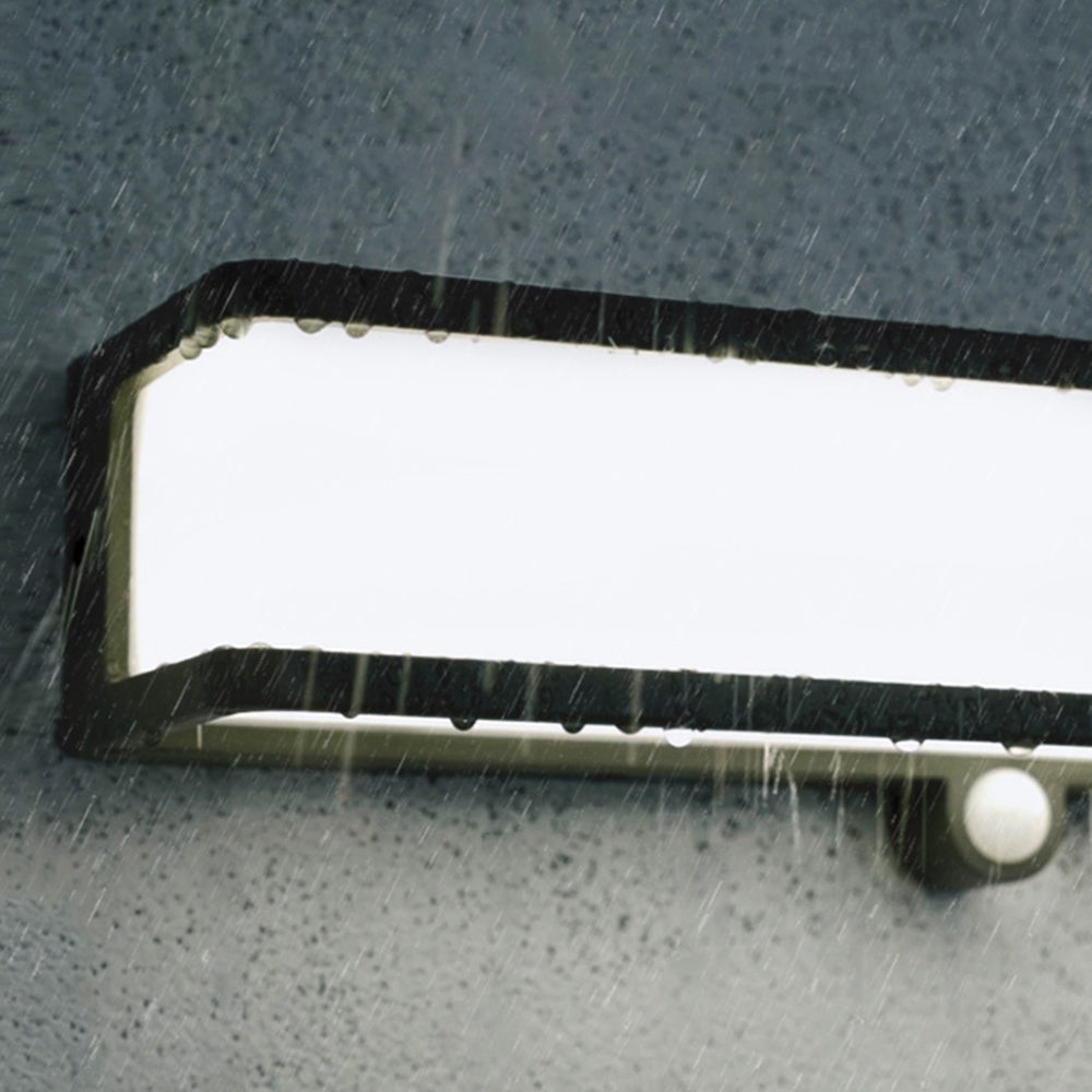 Modern Minimalist Rectangular Acrylic Sensor Solar IP65 Waterproof Outdoor Wall Light