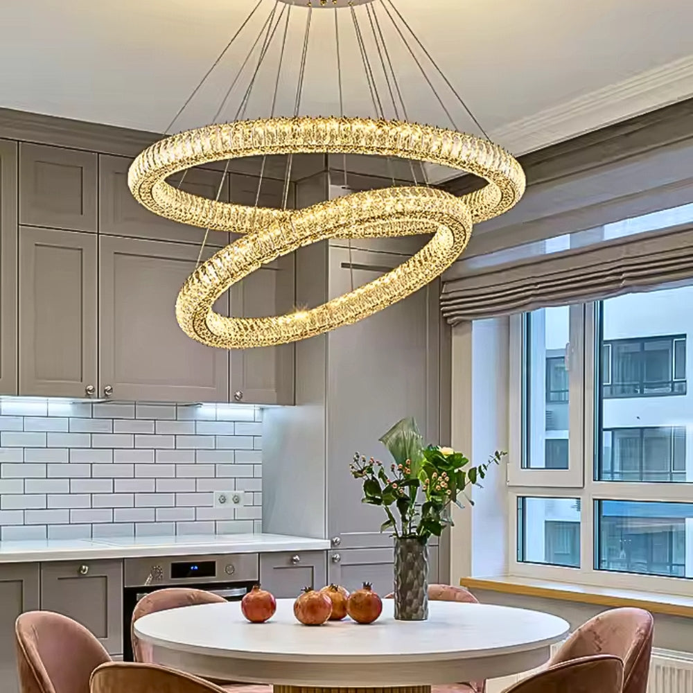 Audrey Radiant Ring Crystal Luxury Chandelier