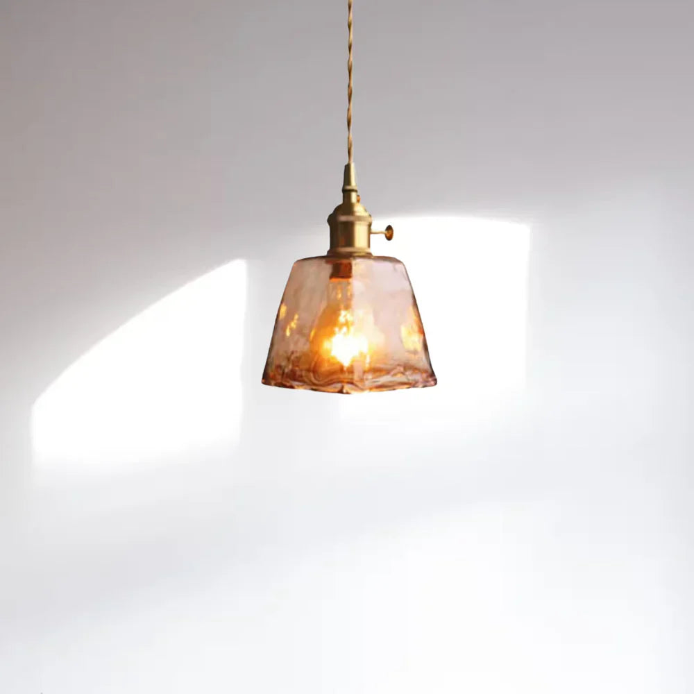 Aurex Vintage Brass Globe Pendant Light