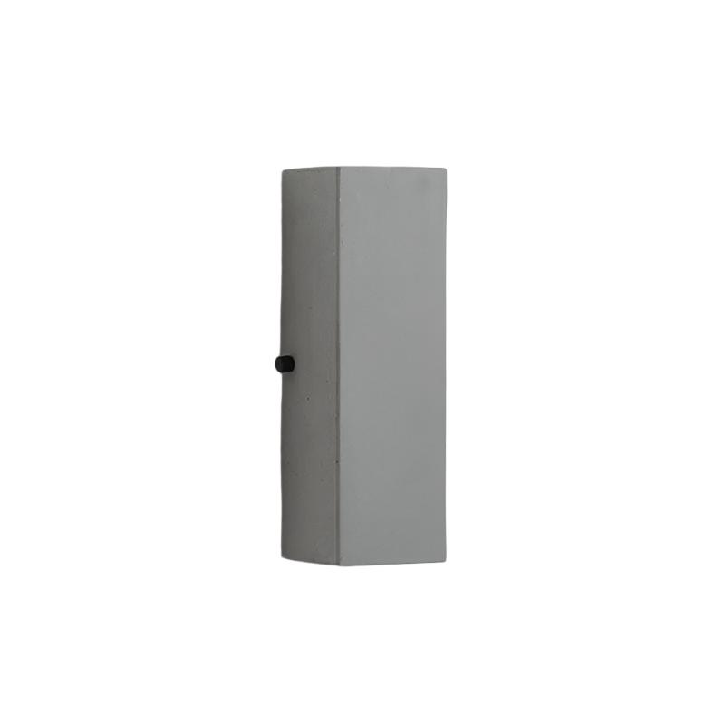 Minimalist Cement Square Outdoor Wall Light