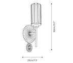 Cecily Modern Fluted Glass Wall Lamp