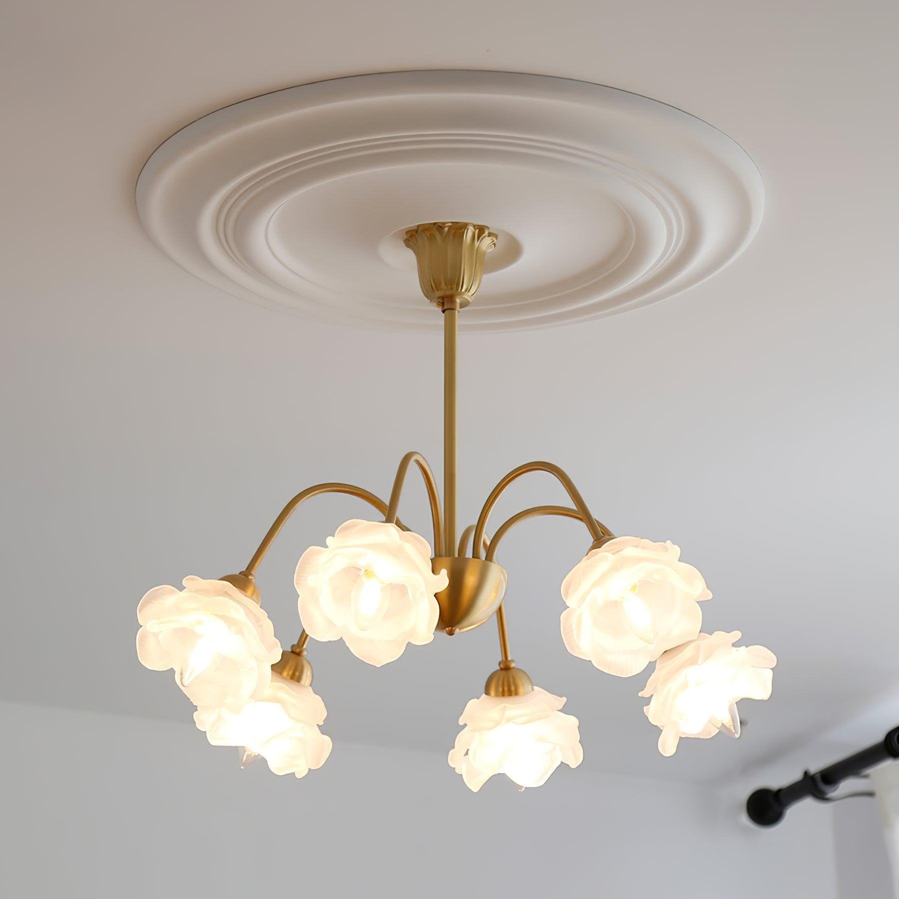 Luxurious Roses Pendant Light