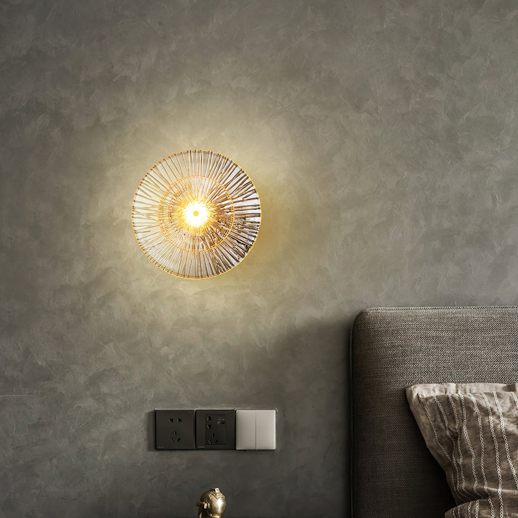 Round Crystal Wall Light