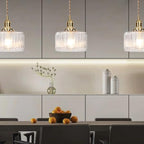 Celeste Glass Vintage Glow Glass Pendant Light