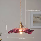 Lotus Glow Vintage Glass Pendant Light