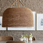 Natural Shadow Rattan Japandi Pendant Light