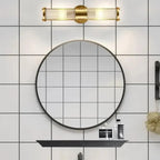 The Lumina Bloom Brass Crystal Japandi Wall Lamp