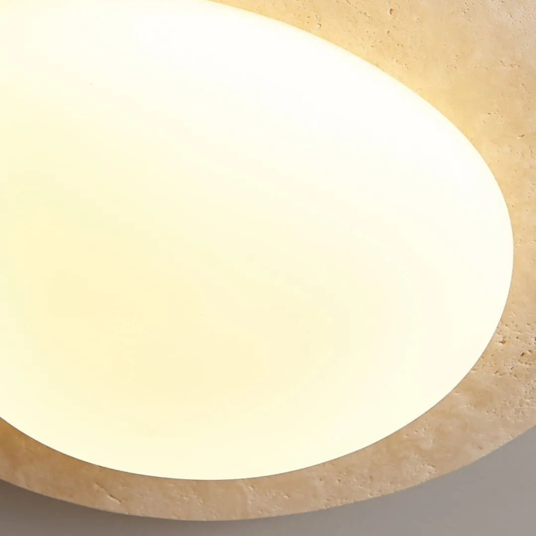 Creative Nordic Cream Travertine Ceiling Light