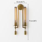 Fontanelle Retro Glass Wall Light