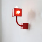 Modern Red Cube Wall Light