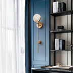Alabaster Marble Ava Brass Wall Light