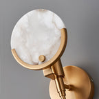 Alabaster Marble Ava Brass Wall Light