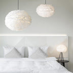 Lyra Feather Orb Modern Pendant Light