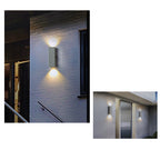 Minimalist Cement Square Outdoor Wall Light