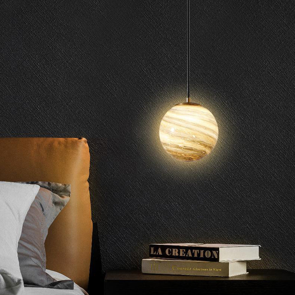 Jupiter Japandi Glass Pendant Light