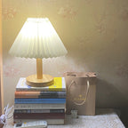 Korean Retro Vintage Solid Wood Table Lamp