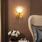 Alabaster Marble Ava Brass Wall Light