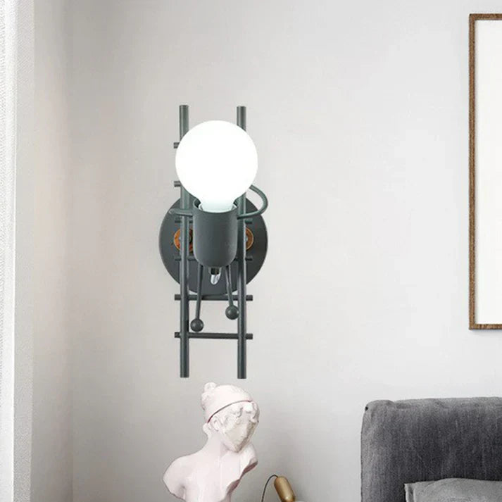 Retro Iron Art Staircase Wall Light