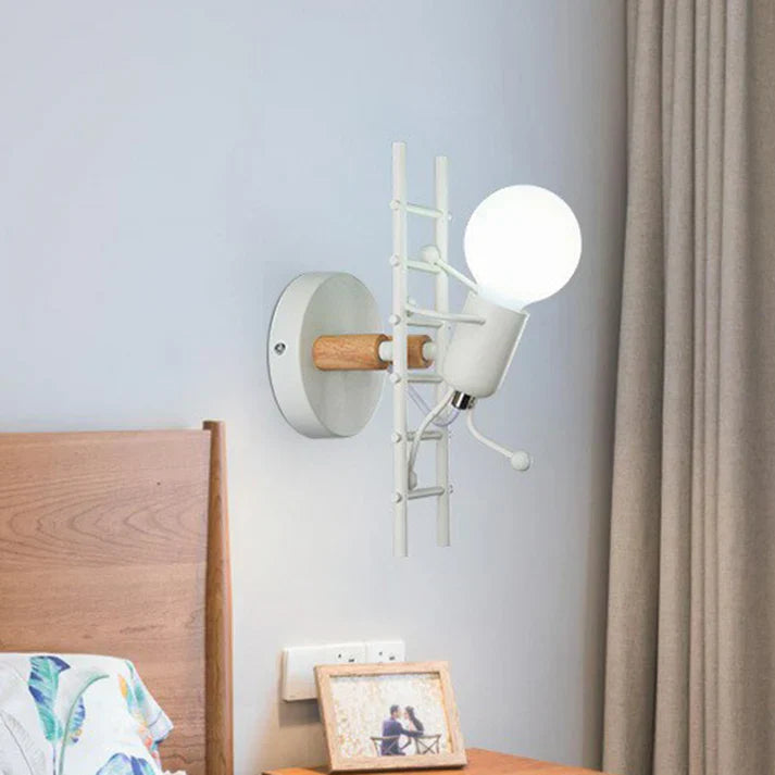 Retro Iron Art Staircase Wall Light