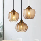 Nordic Style Wavy Glass Pendant Ceiling Light