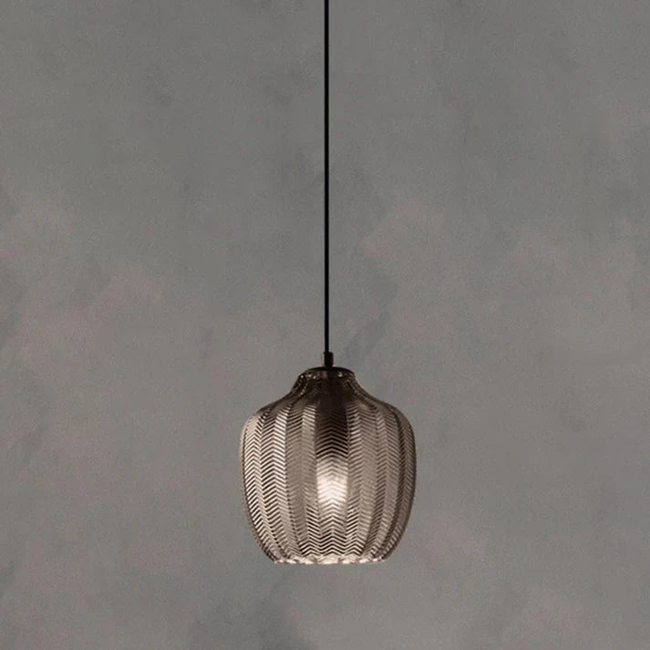 Nordic Style Wavy Glass Pendant Ceiling Light