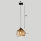 Nordic Style Wavy Glass Pendant Ceiling Light