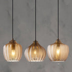 Nordic Style Wavy Glass Pendant Ceiling Light